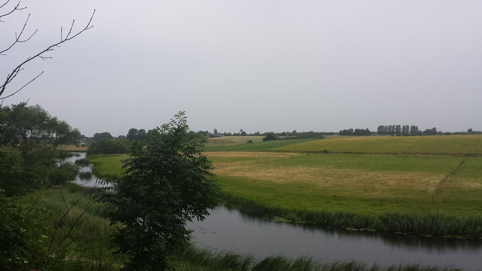 The river Lödde å seen from Borgeby Castle