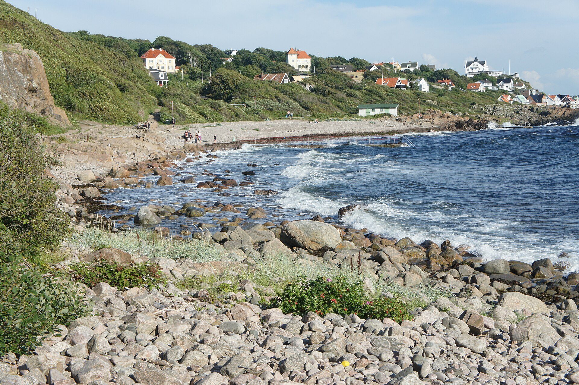 Den lille stenede vig ved Solviken neden for Mölle