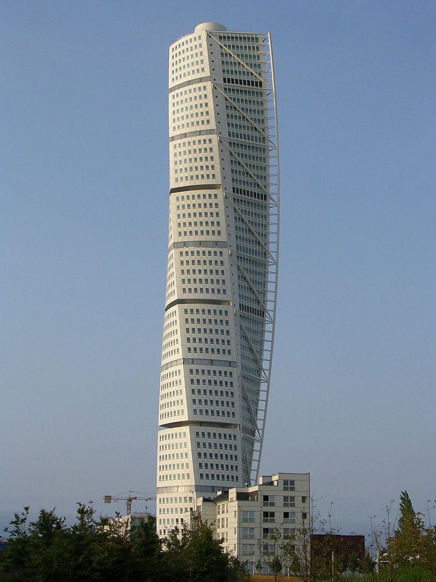 The Turning Torso tower in Malmö