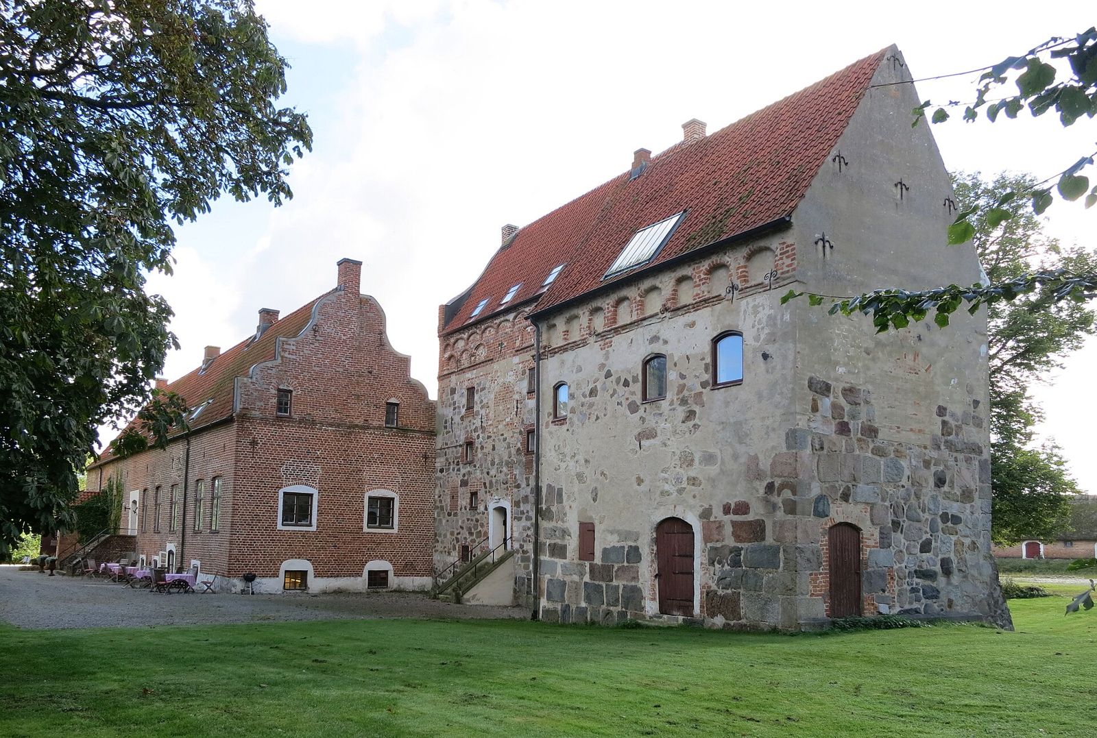 The rear of Borgeby Castle